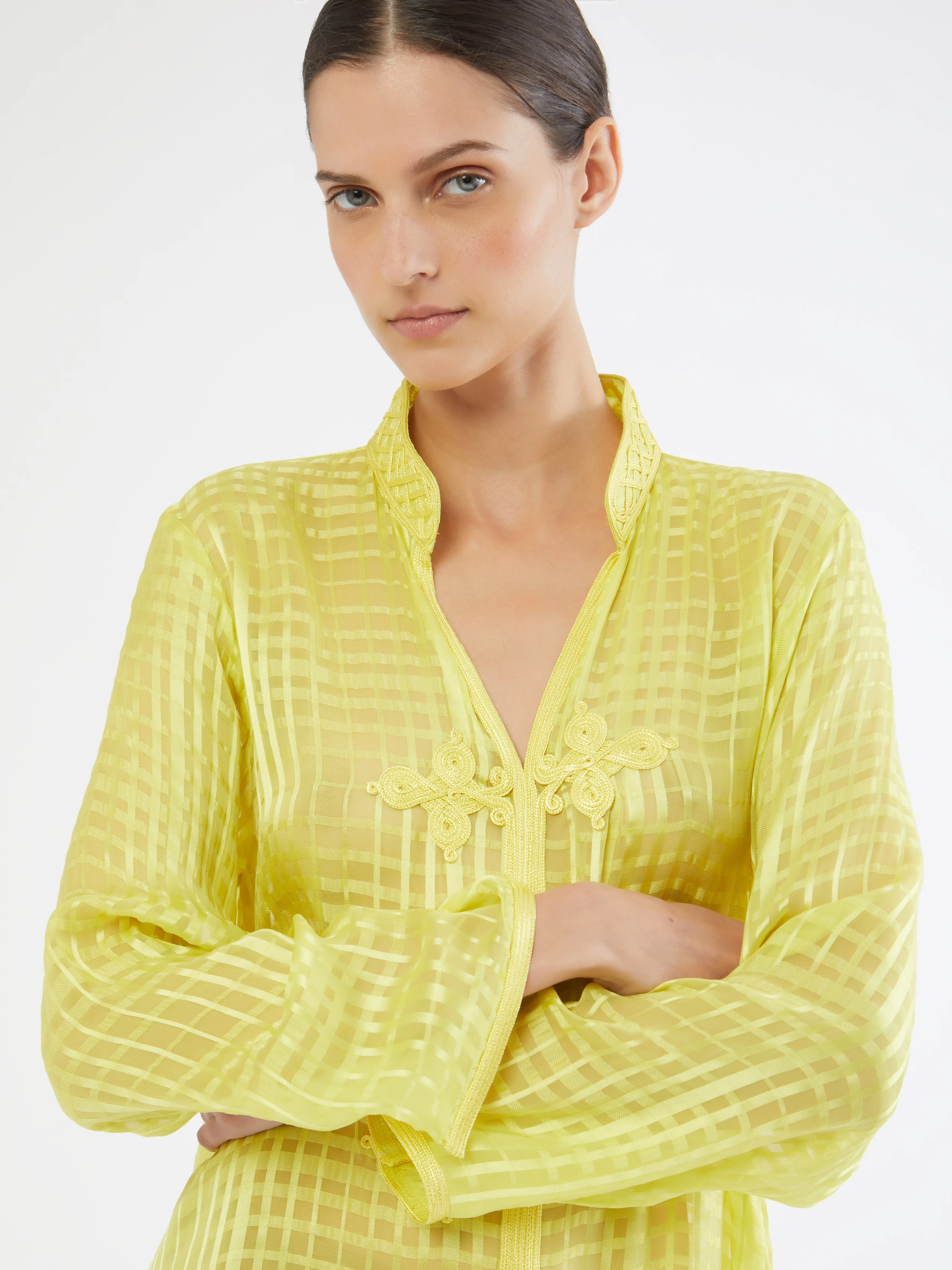 Moroccan Hind silk kaftan