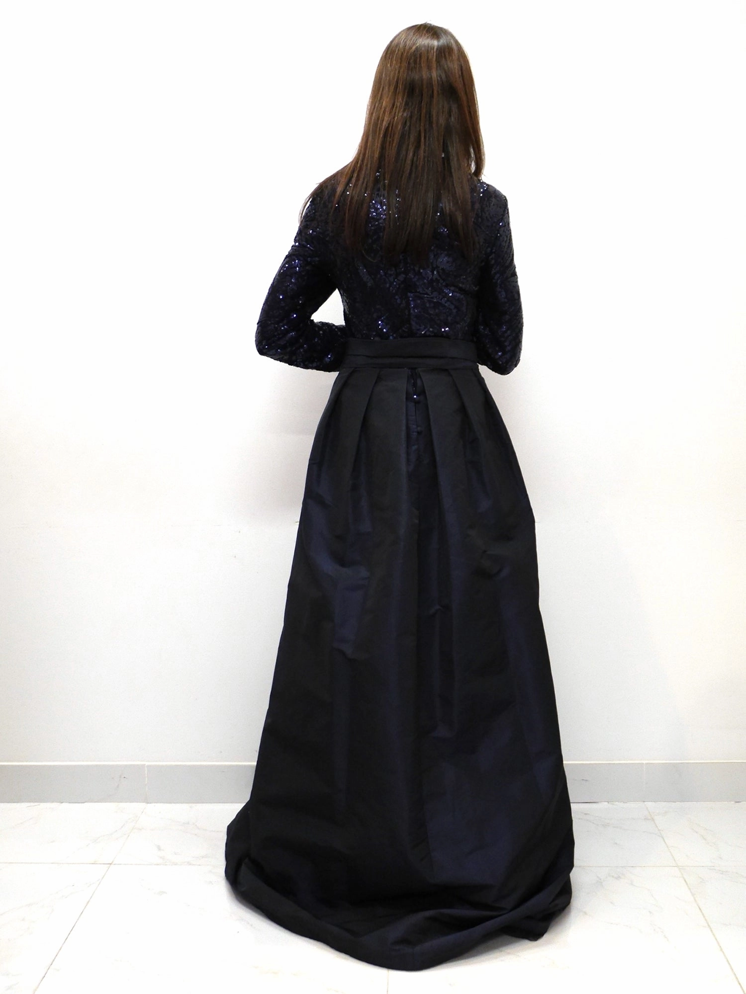Teri John Leena Sequin Gown