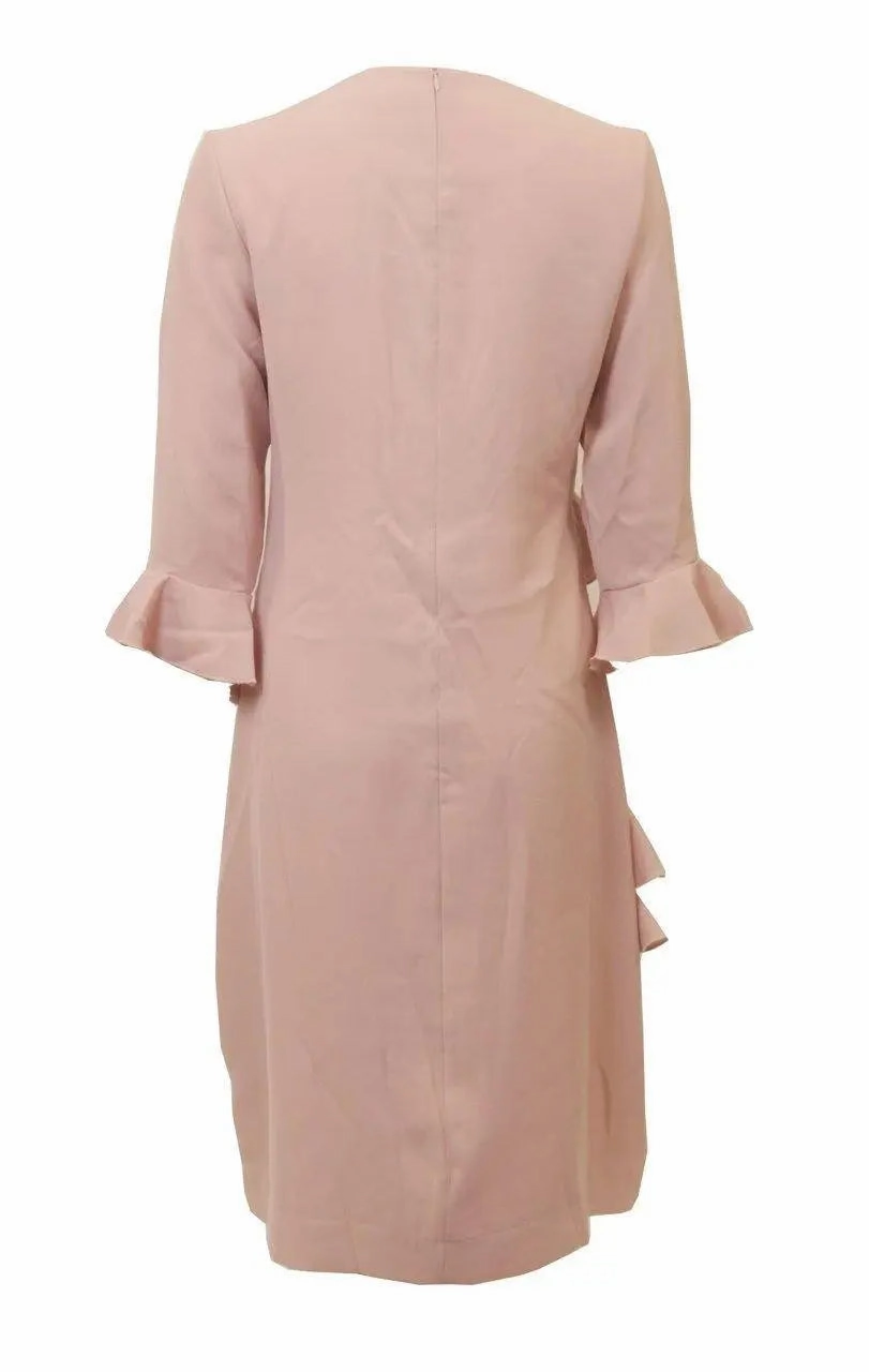 Weekend Pink Ruffle Front Dress